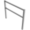 Stationary access barriers | welded | with top and quarter-bent bar | hot-dip galvanized | total width: 1500 mm